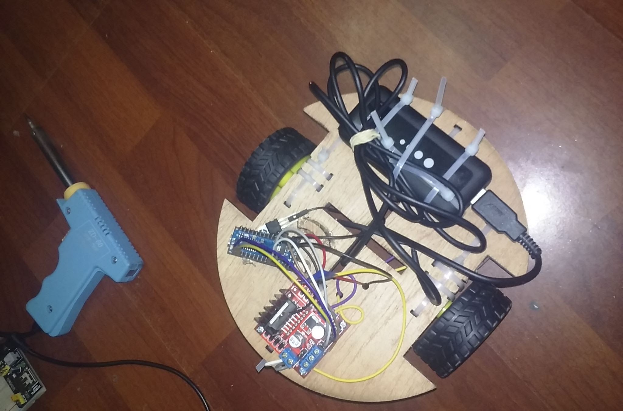 Bottom part of the BB8 robot internal structure