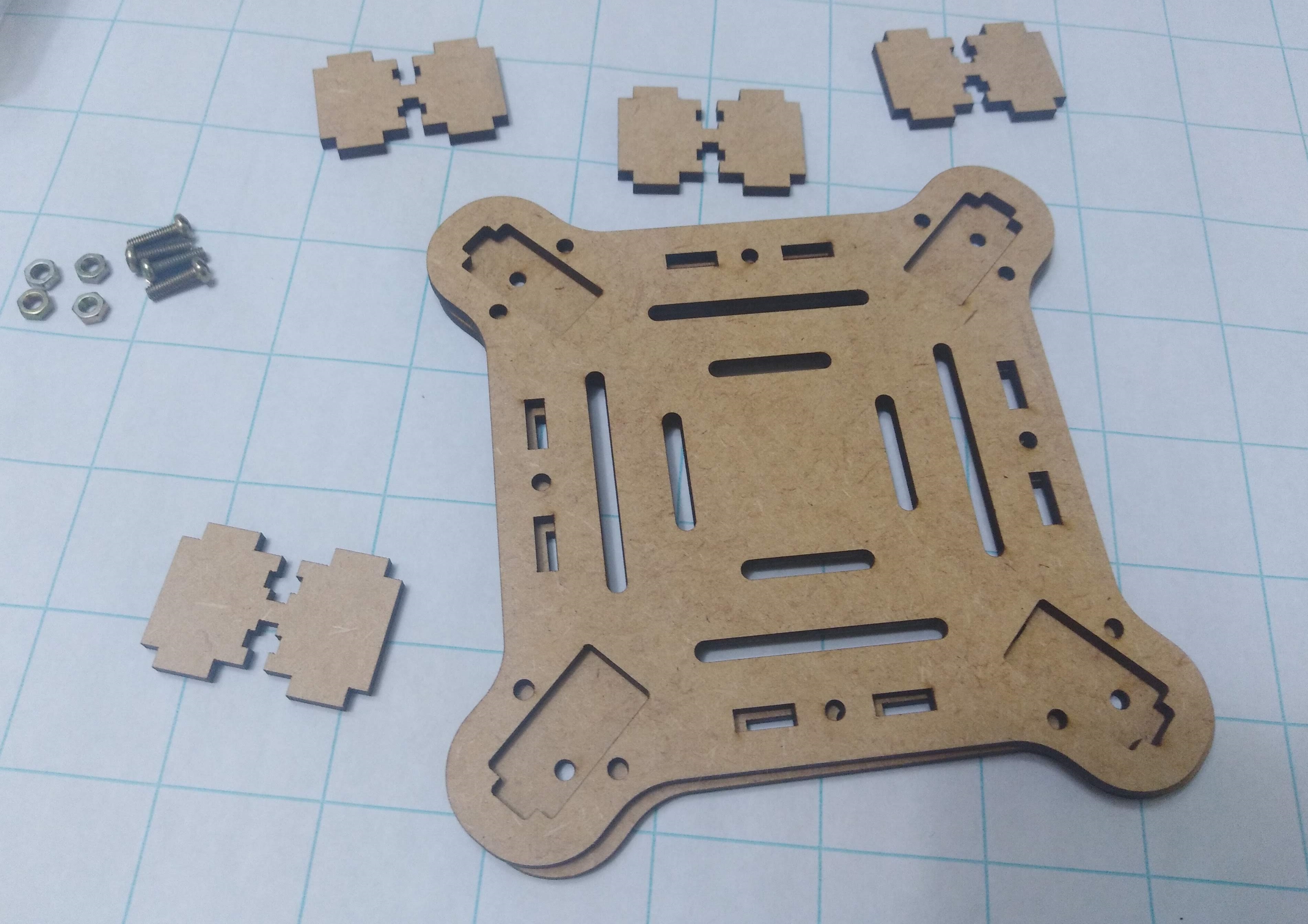 Assembly of the spider robot thorax